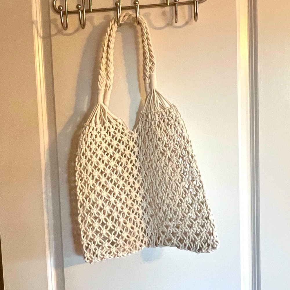NWOT macrame bag